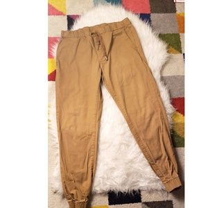 Tan Bullhead skinny chino style joggers